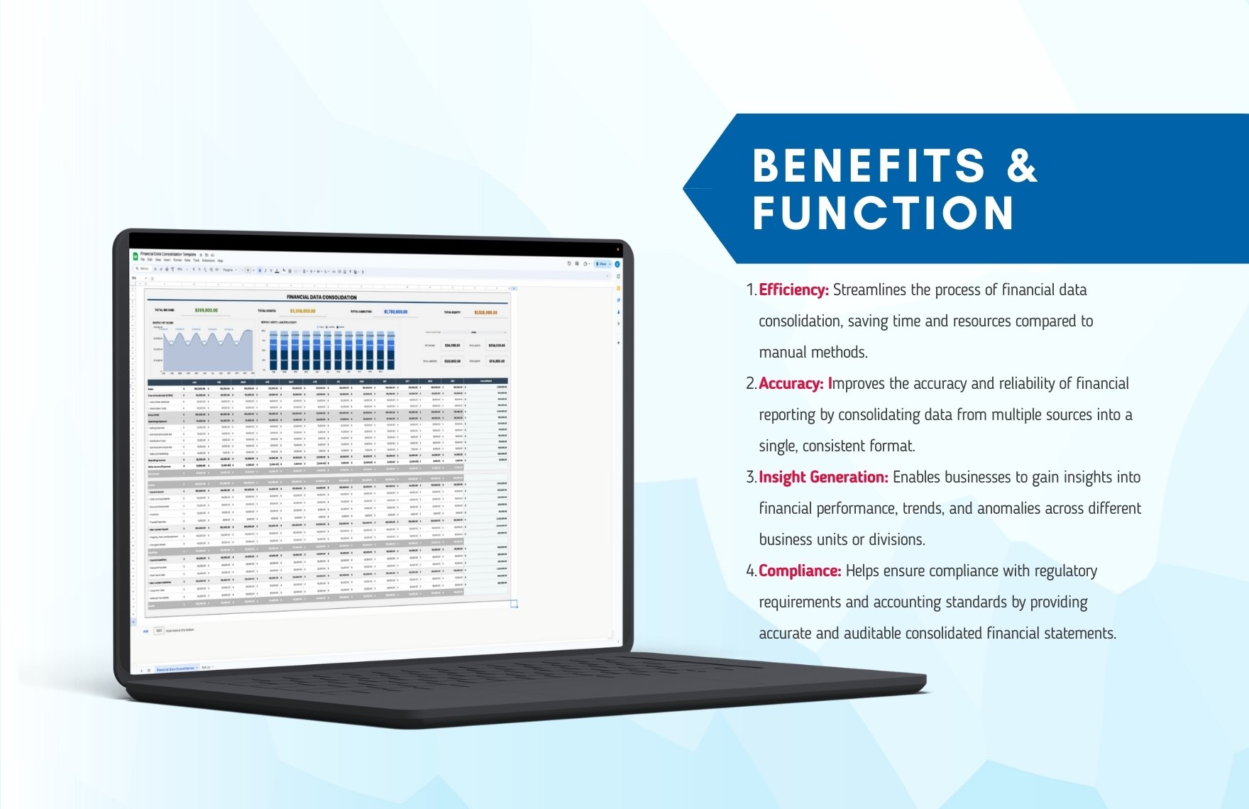 Financial Data Consolidation Template