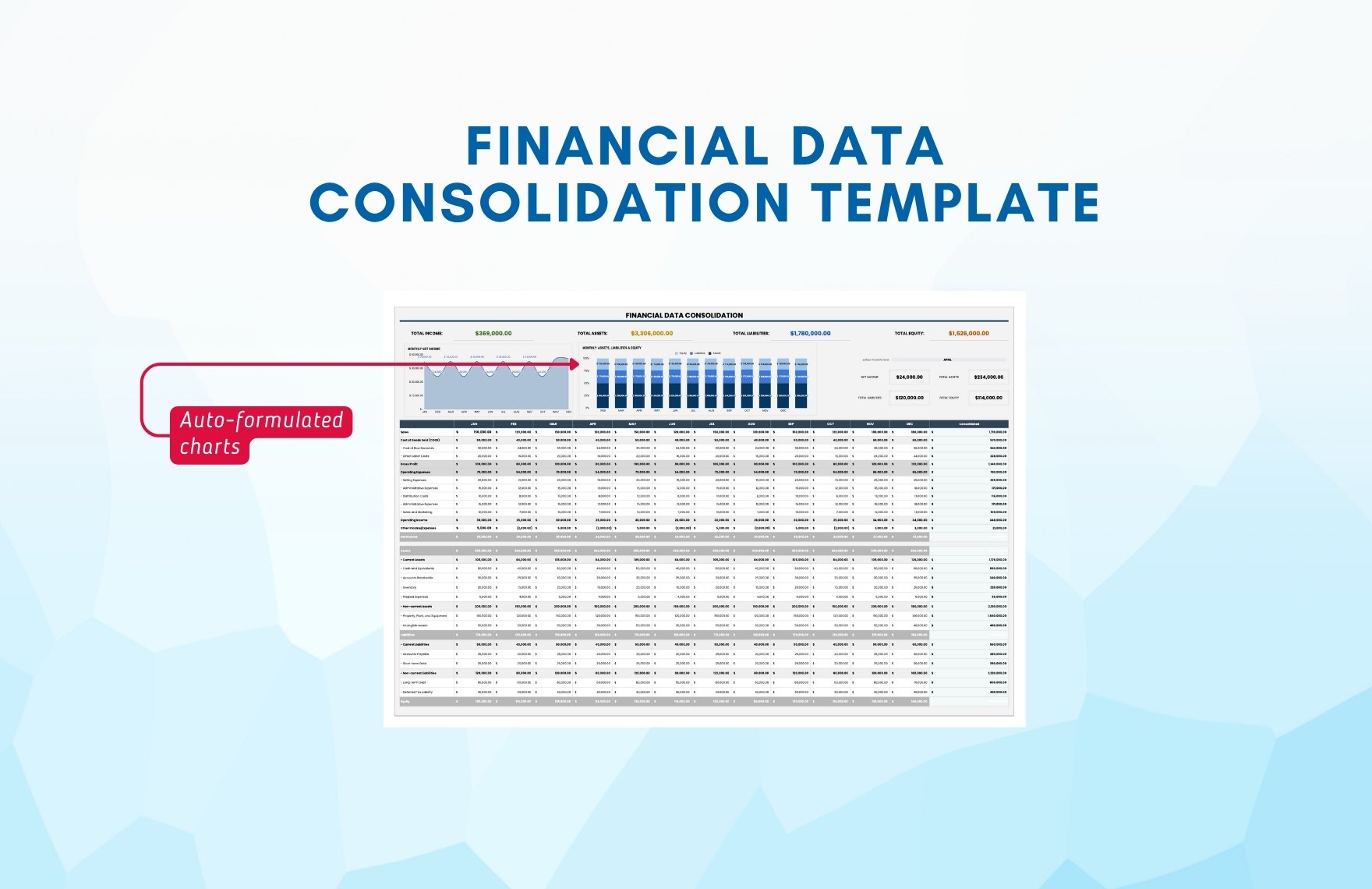 Financial Data Consolidation Template