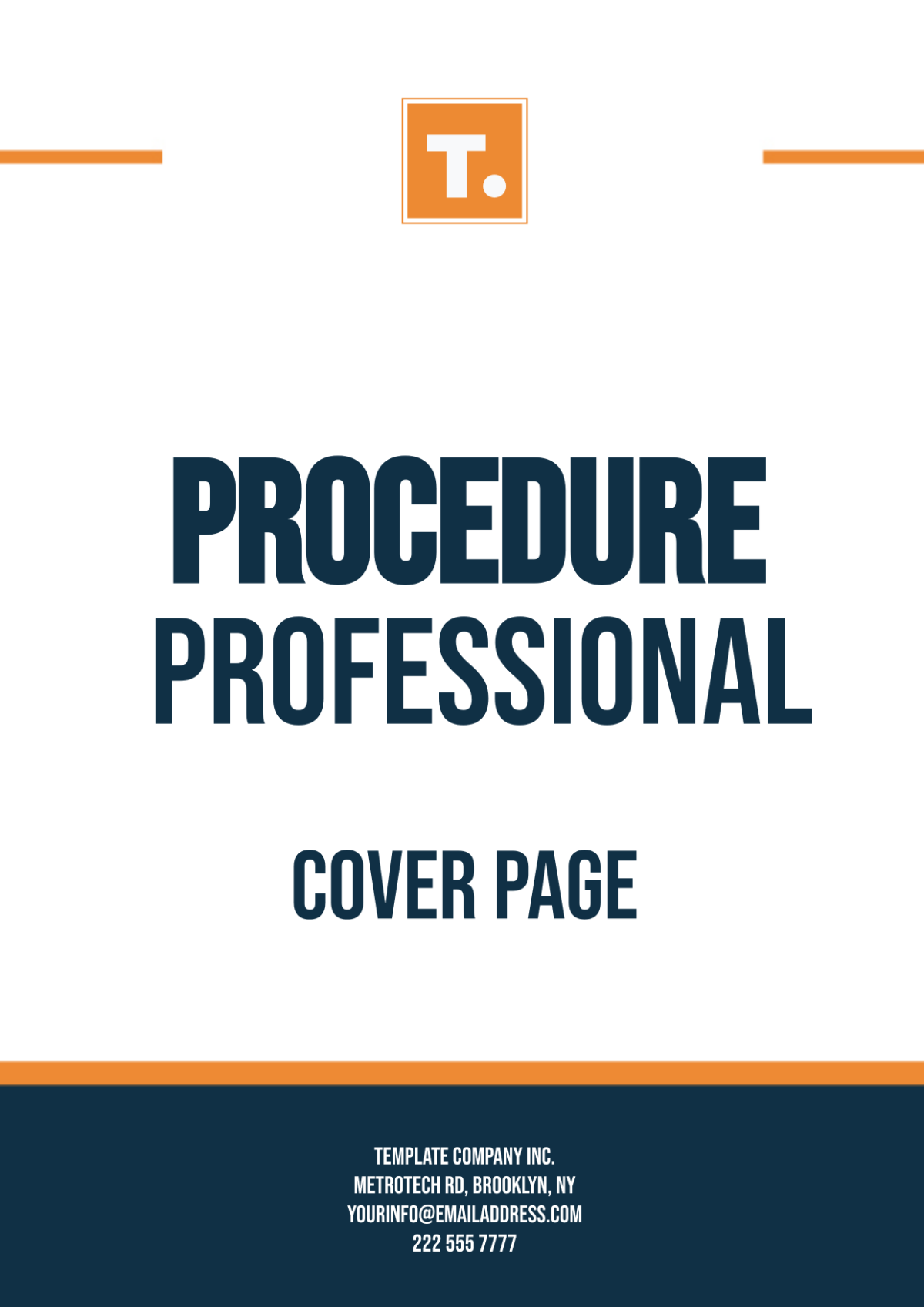 Procedure Professional Cover Page