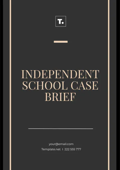 Free Independent School Case Brief Template to Edit Online
