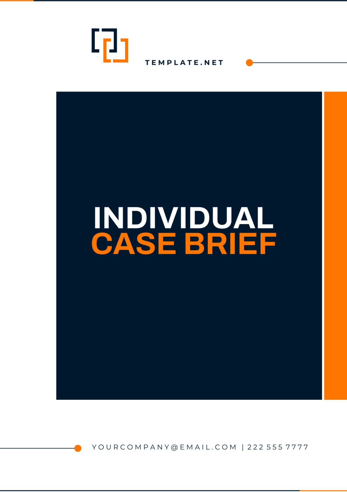 Free Individual Case Brief Template
