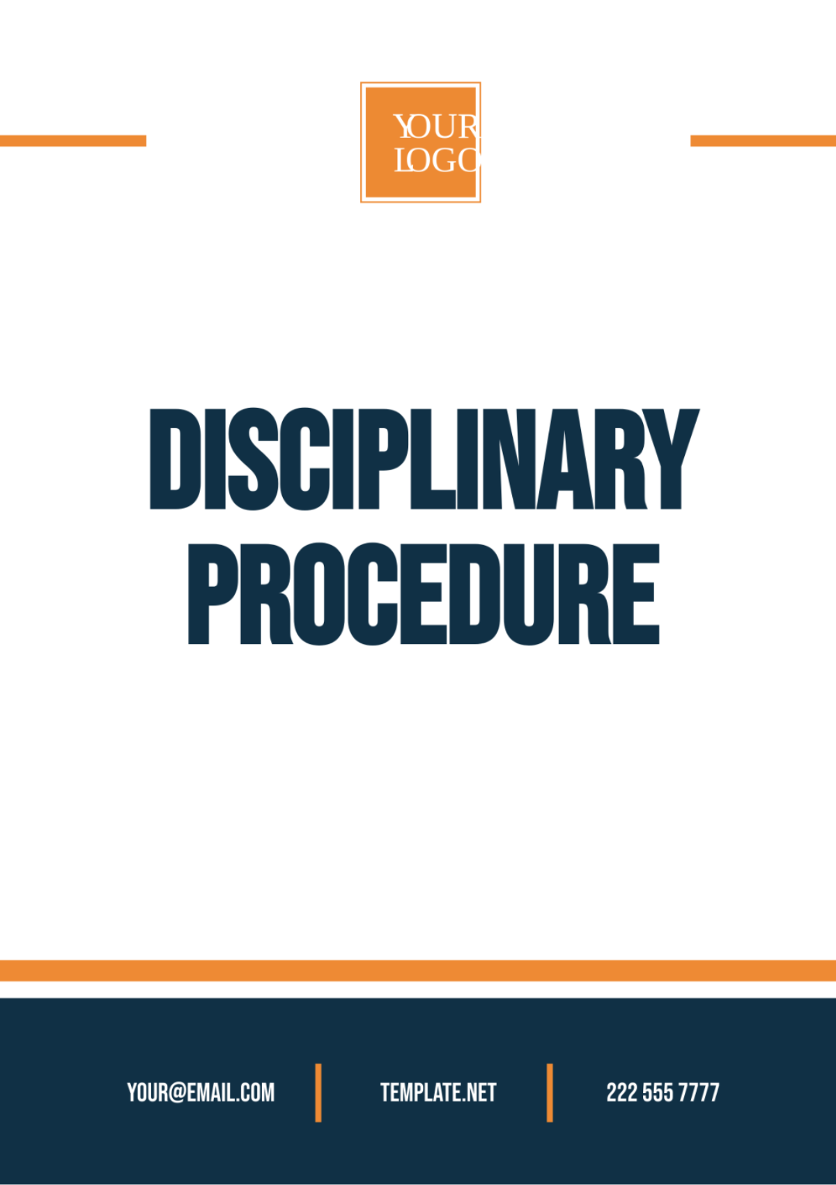 Free Disciplinary Procedure Template