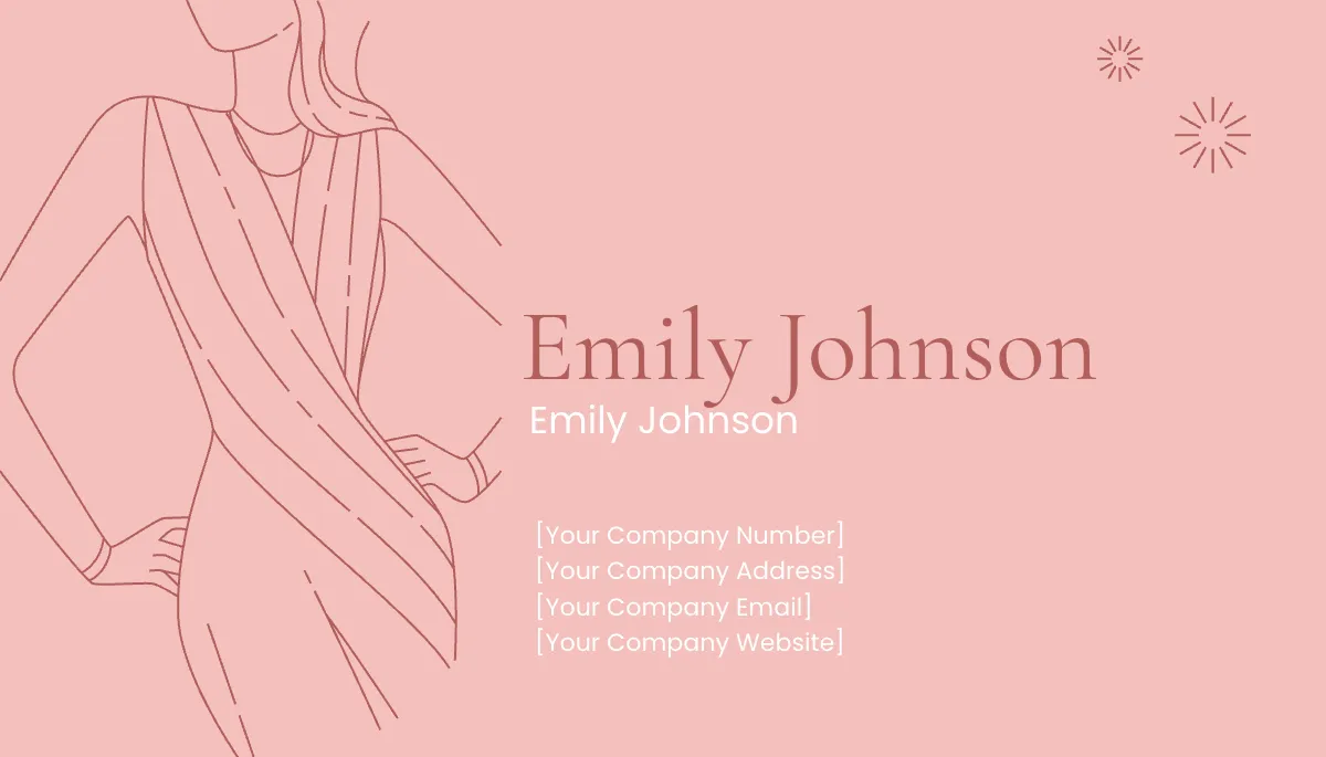 Free Rose Gold Business Card Template to Edit Online