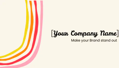 Free Rainbow Business Card  to Edit Online
