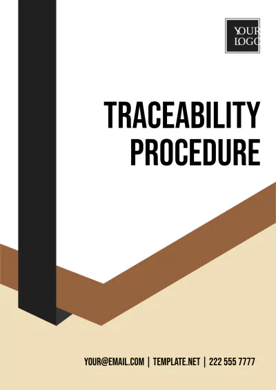 Free Traceability Procedure Template to Edit Online