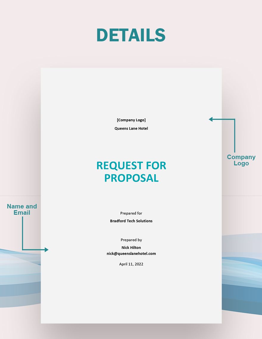 Hotel Request for Proposal Template