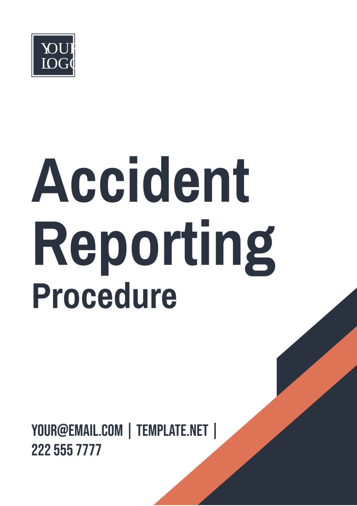 Free Accident Reporting Procedure Template
