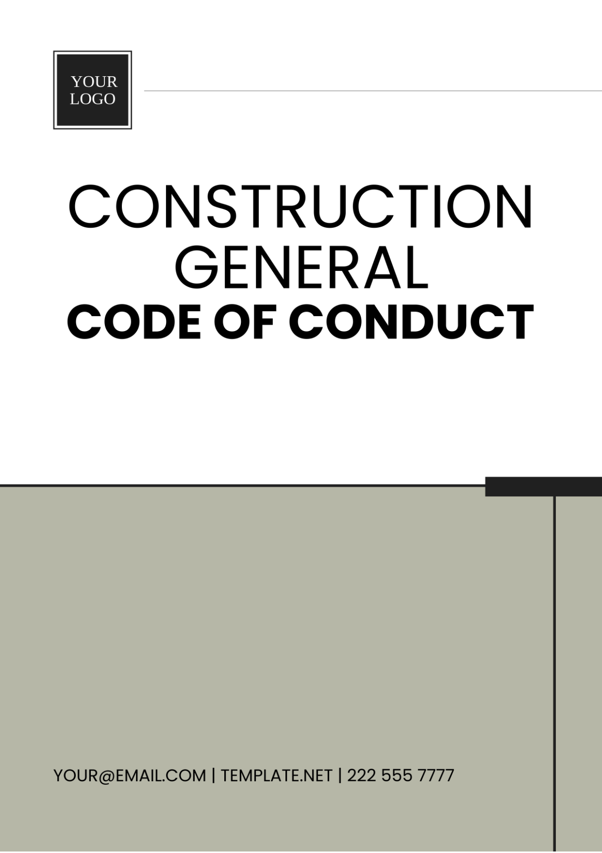 Free Construction General Code of Conduct Template