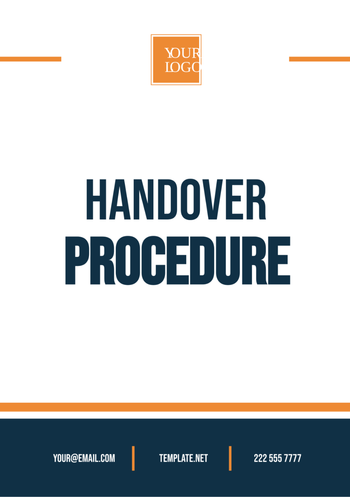 Handover Procedure Template