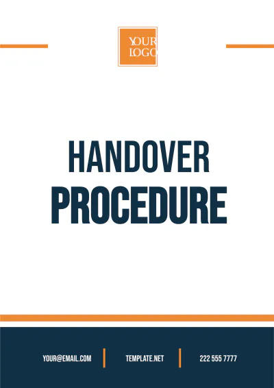 Free Handover Procedure Template to Edit Online