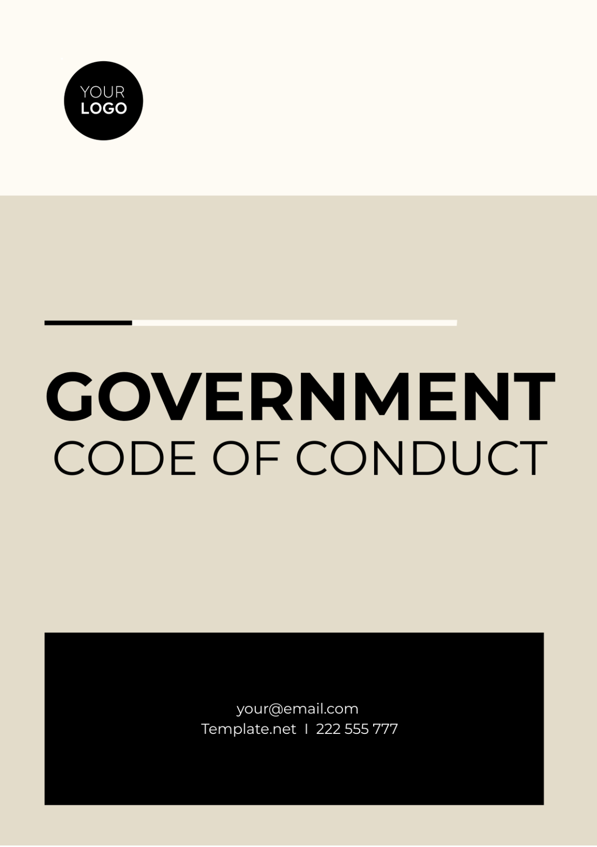 Government Code of Conduct Template