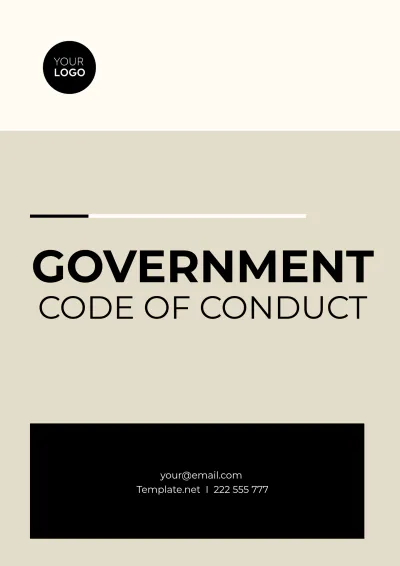 Free Government Code of Conduct Template to Edit Online