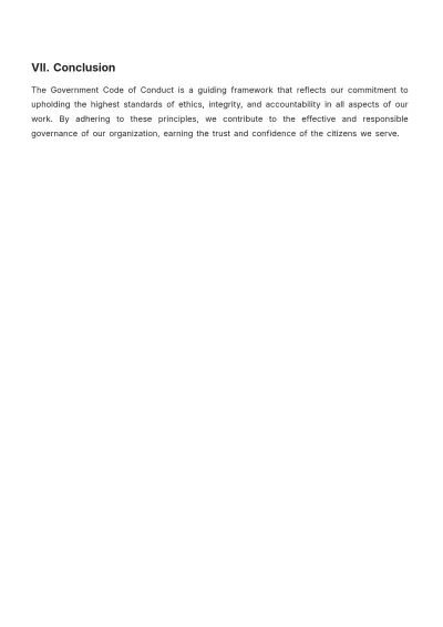 Free Government Code of Conduct Template to Edit Online
