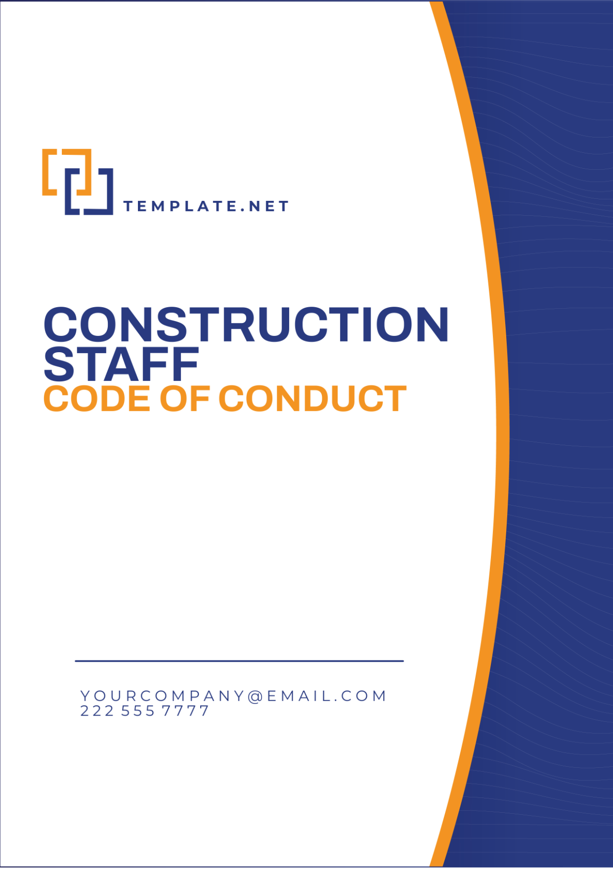 Free Construction Staff Code of Conduct Template