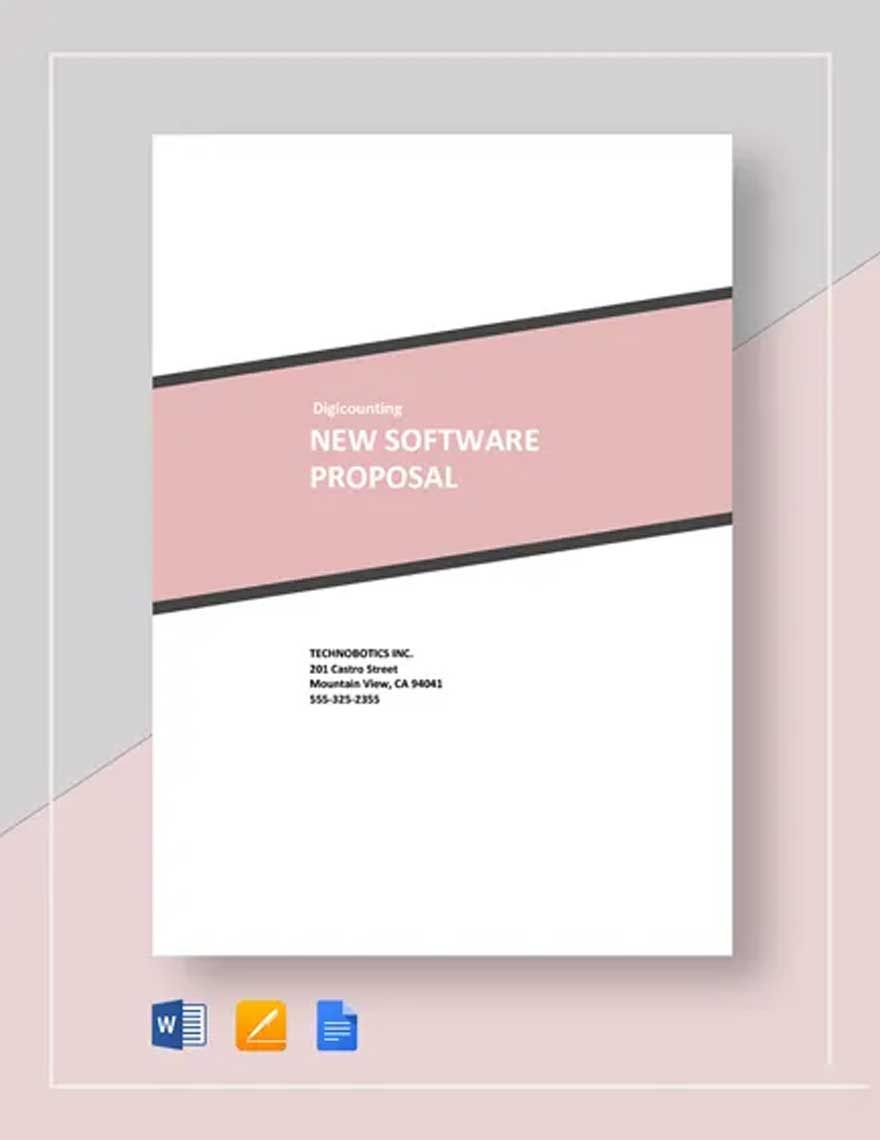 New Software Proposal Template