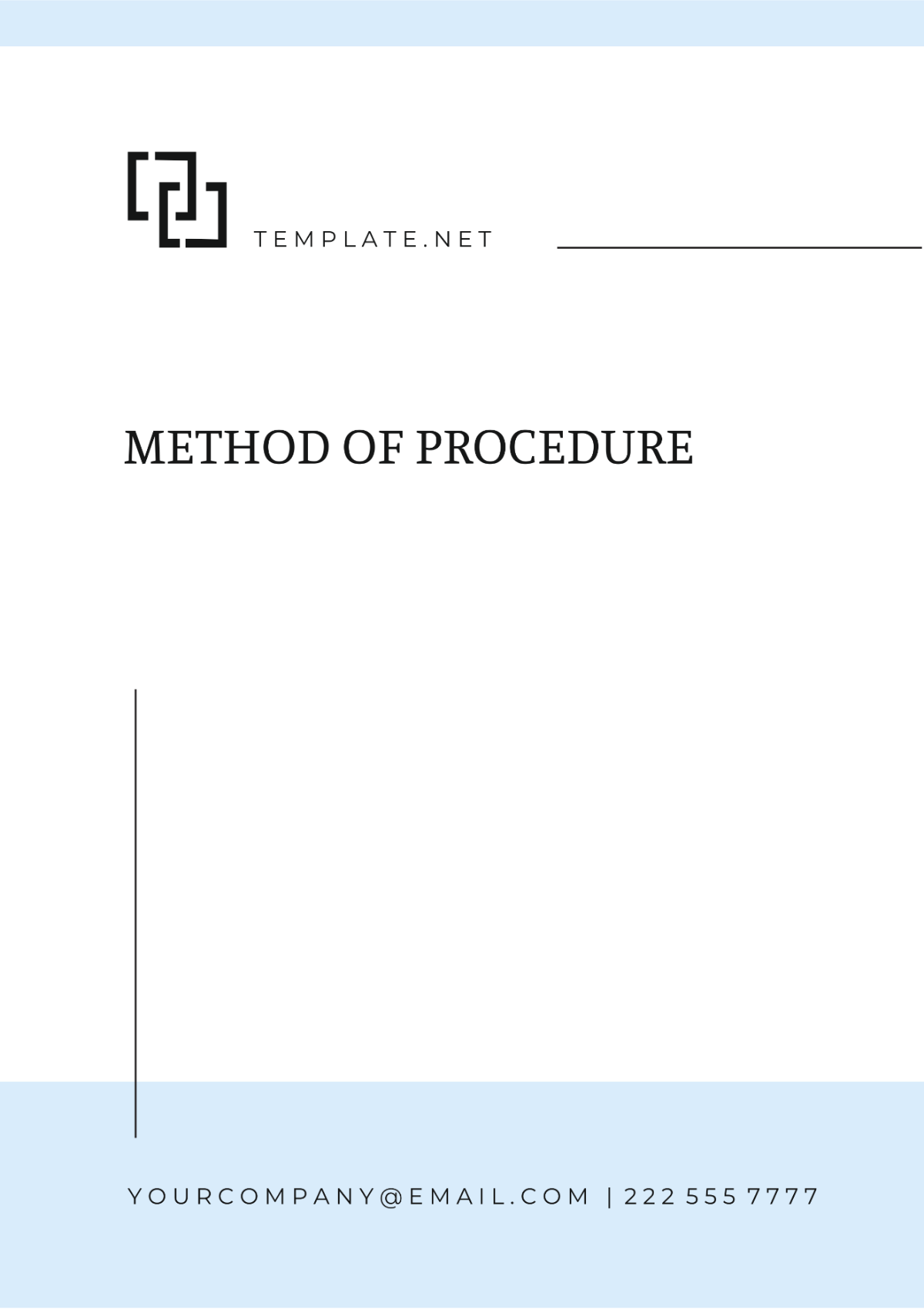 Method Of Procedure Template