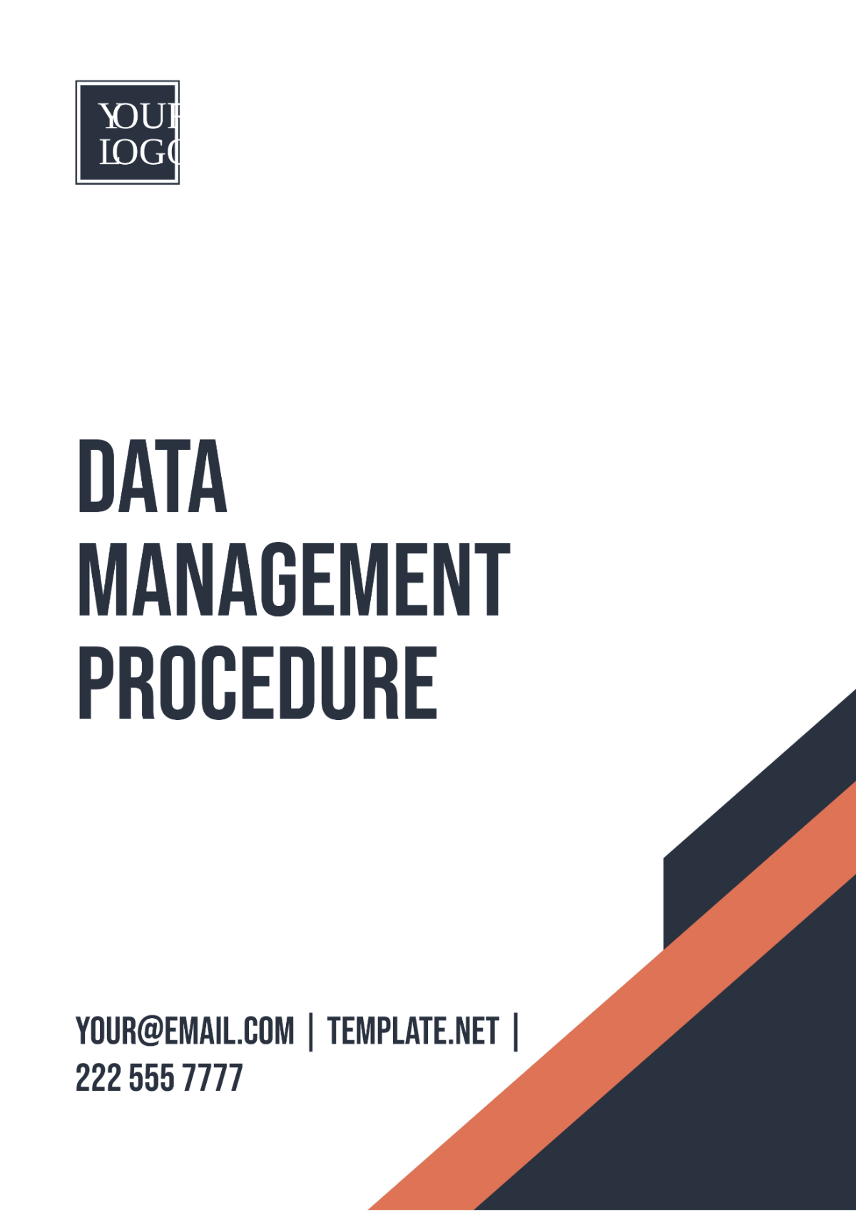 Data Management Procedure Templates