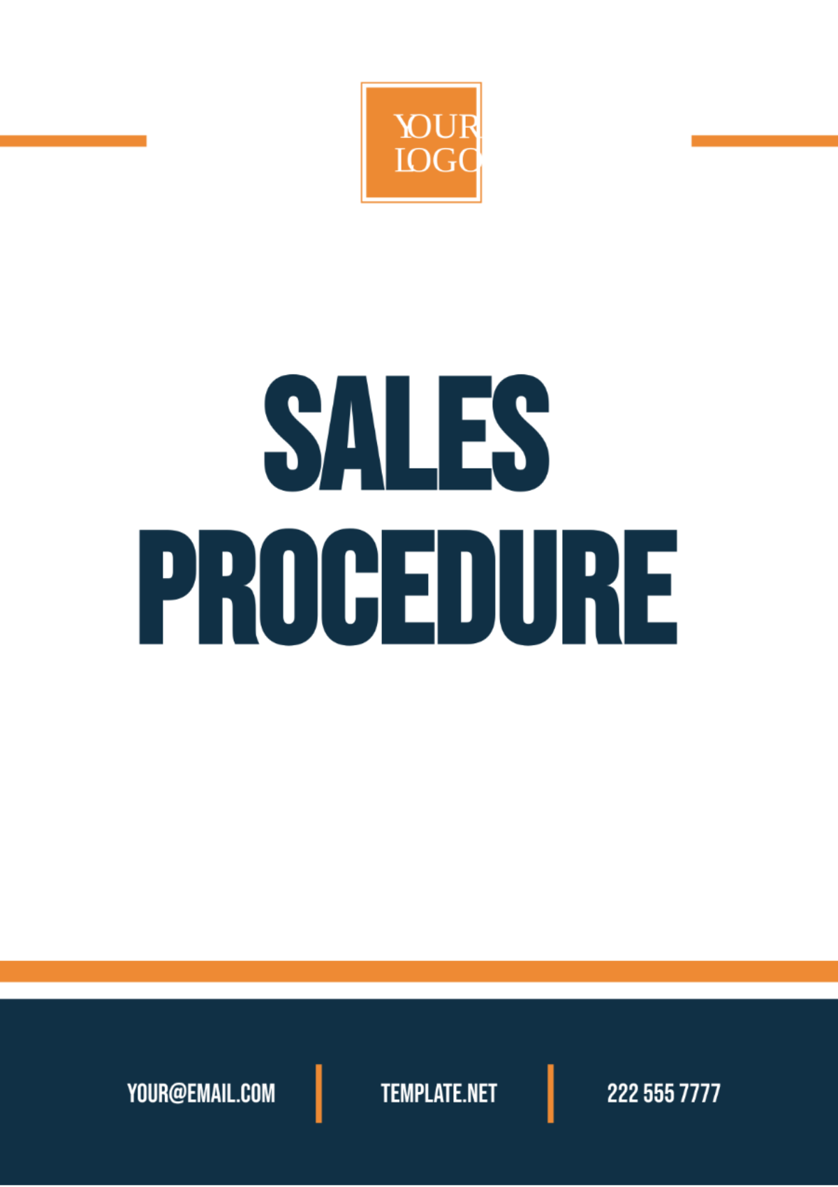 Free Sales Procedure Template