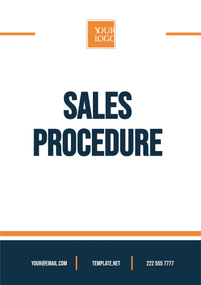 Free Sales Procedure Template to Edit Online