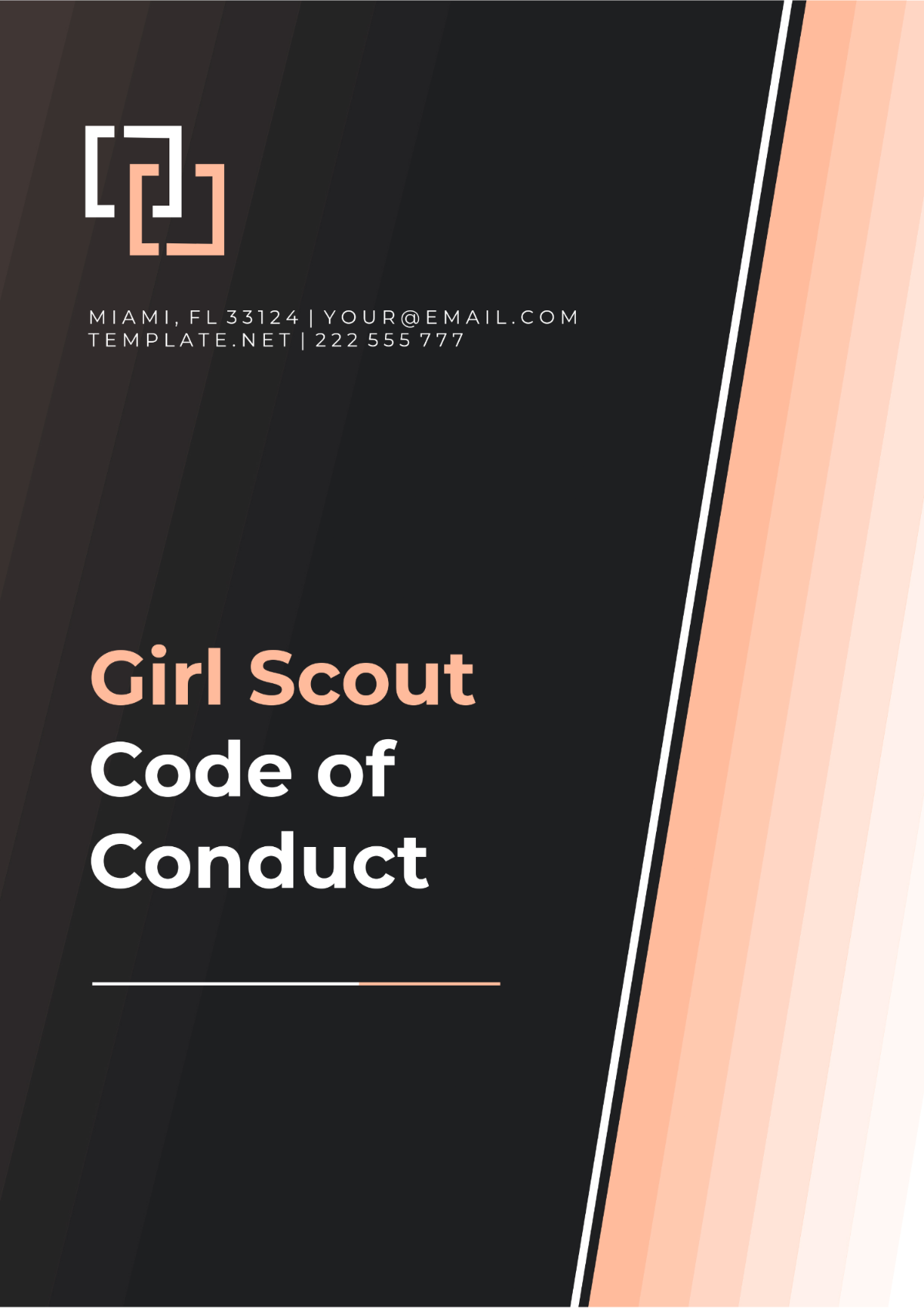 Free Girl Scout Code of Conduct Template to Edit Online