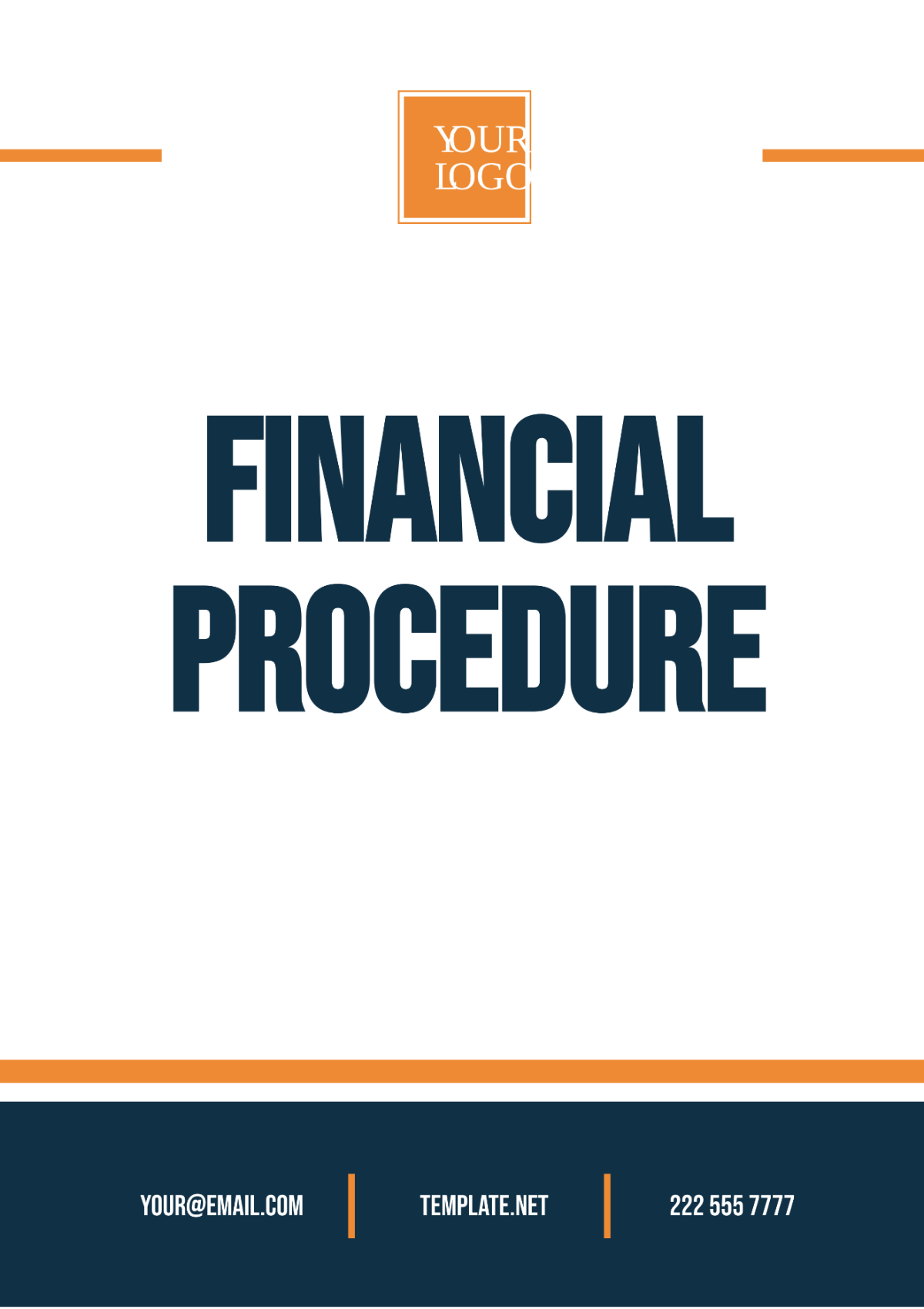 Free Financial Procedure Template