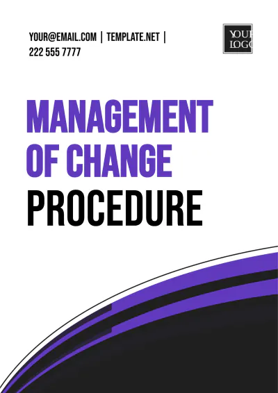 Free Management Of Change Procedure Template to Edit Online