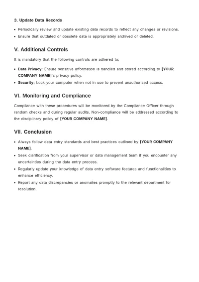 Free Desktop Procedure Template to Edit Online