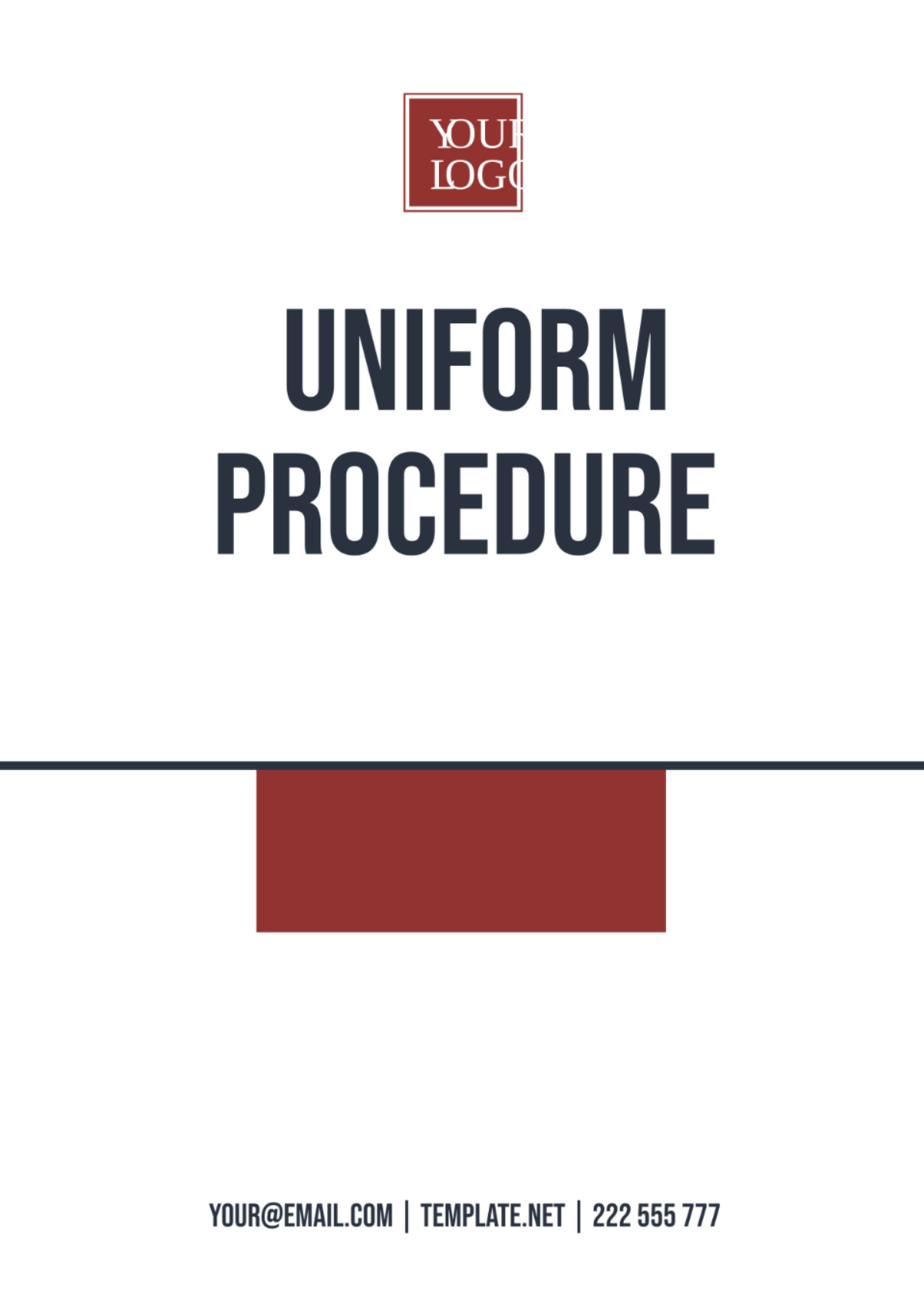 Free Uniform Procedure Template