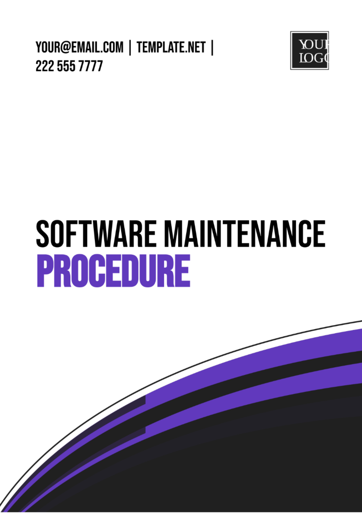 Software Maintenance Procedure Template