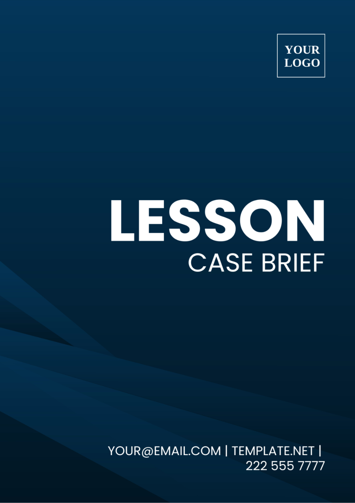 Free Lesson Case Brief Template