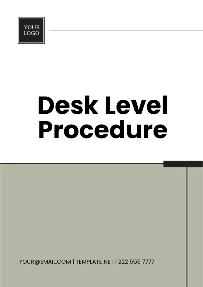 Free Desk Level Procedure Template to Edit Online