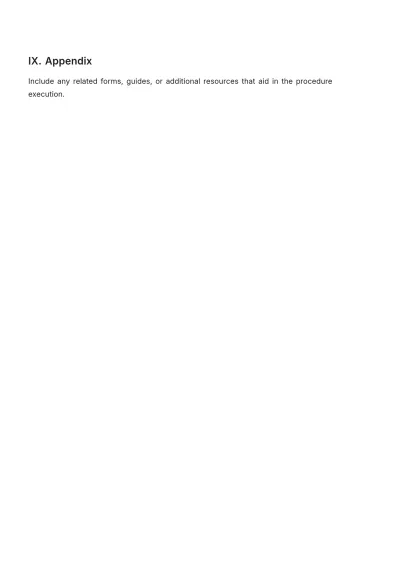 Free Desk Level Procedure Template to Edit Online