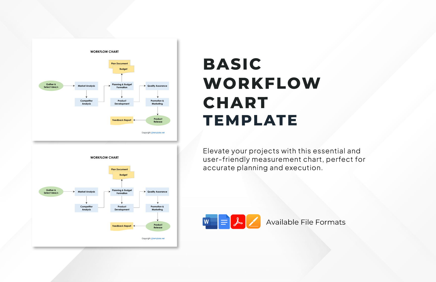 Basic Workflow Chart Template in Google Docs, Word, Pages, PDF - Download | Template.net