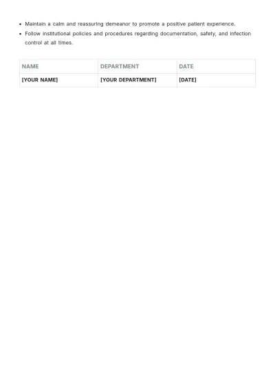 Free Nursing Procedure Template to Edit Online