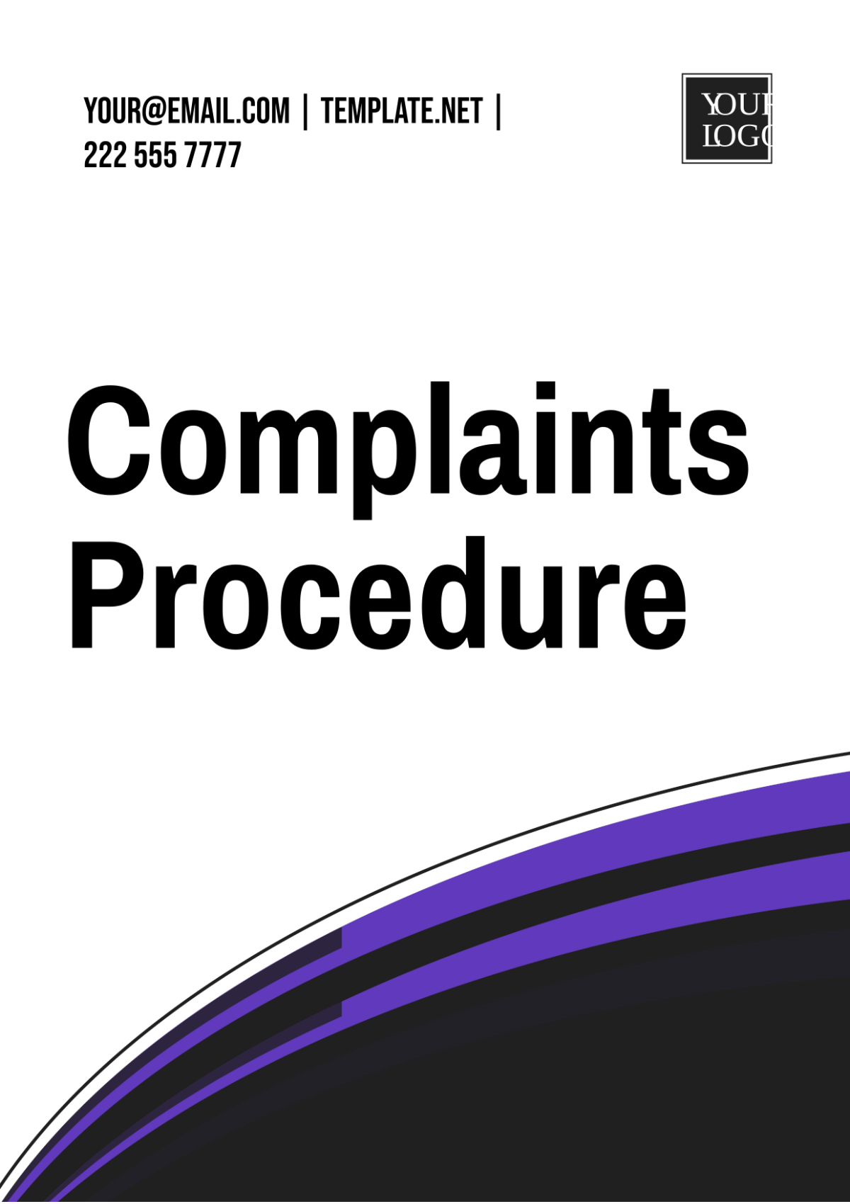 Complaints Procedure Template