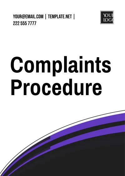 Free Complaints Procedure Template to Edit Online