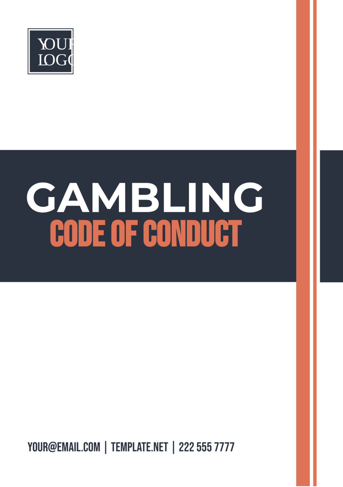 Free Gambling Code of Conduct Template
