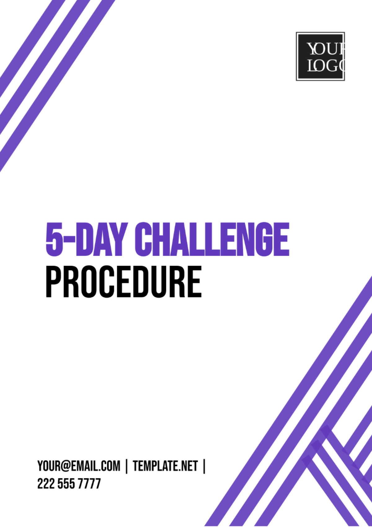 5 Day Challenge Procedure Template - Edit Online & Download