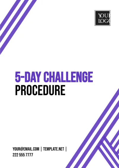 Free 5 Day Challenge Procedure Template to Edit Online