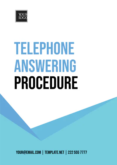 Free Telephone Answering Procedure Template to Edit Online
