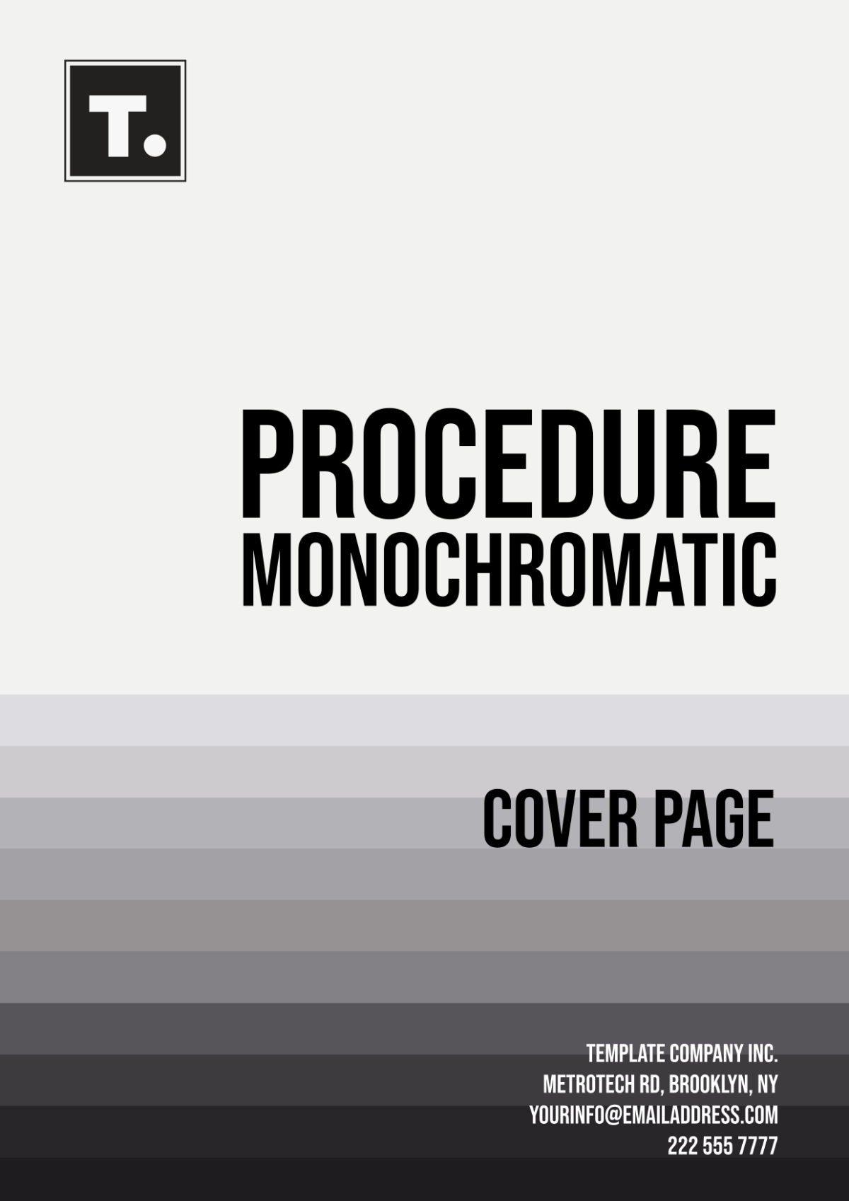 Procedure Monochromatic Cover Page