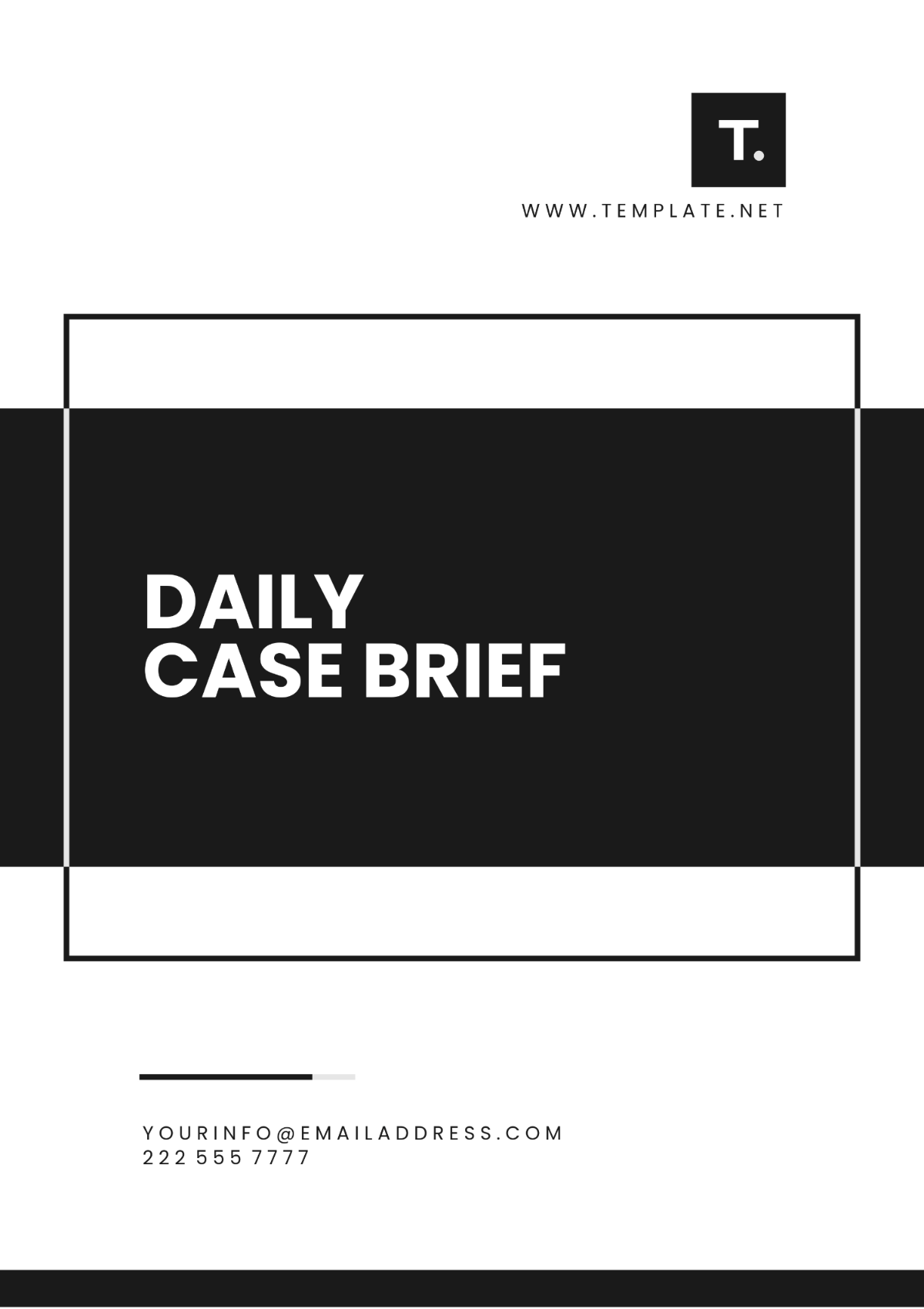 Daily Case Brief Template - Edit Online & Download