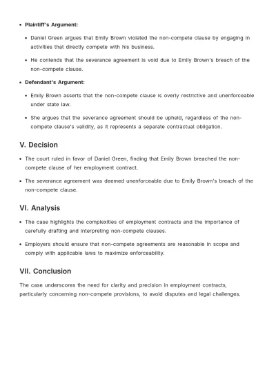 Free Daily Case Brief Template to Edit Online