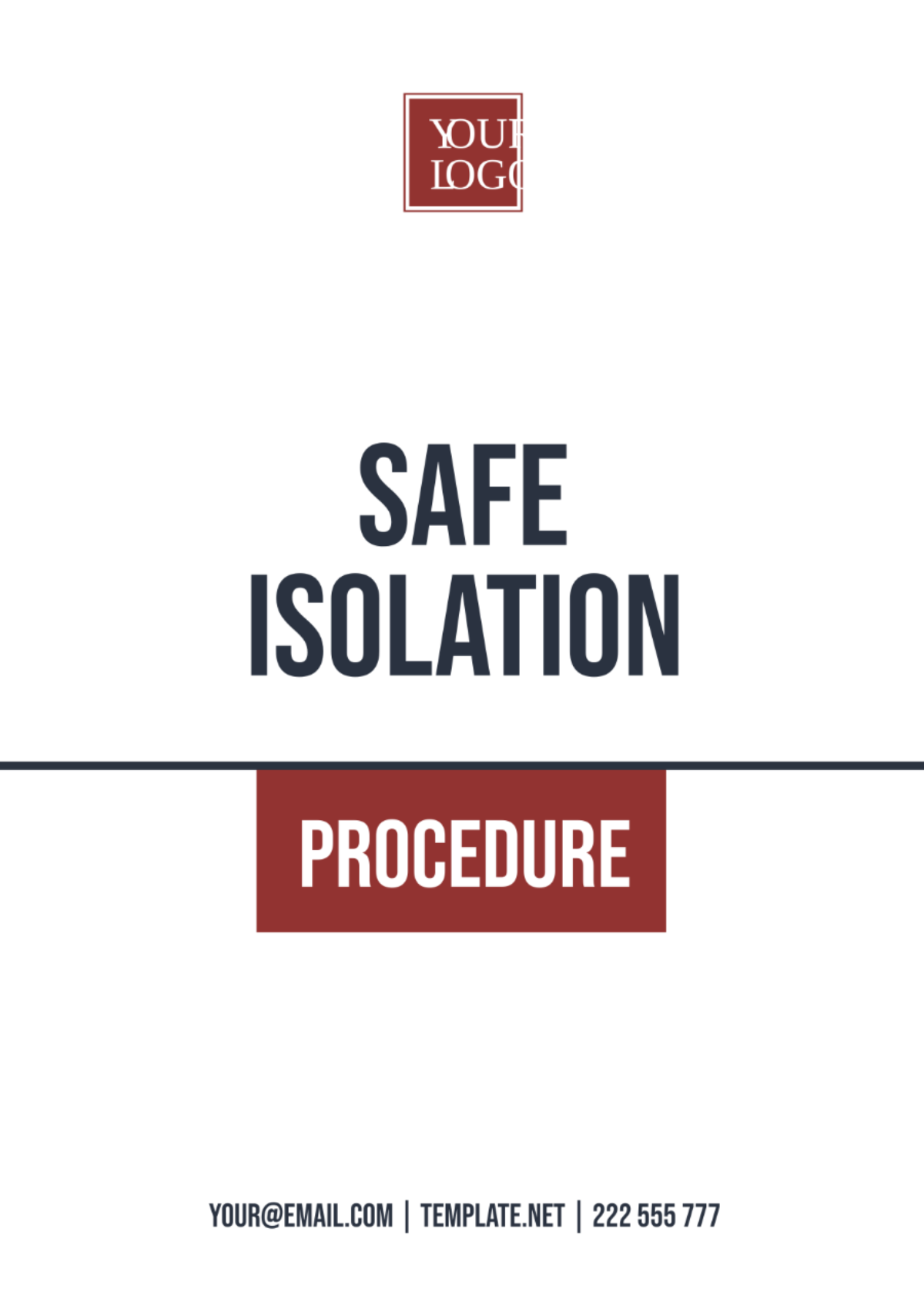 Safe Isolation Procedure Template