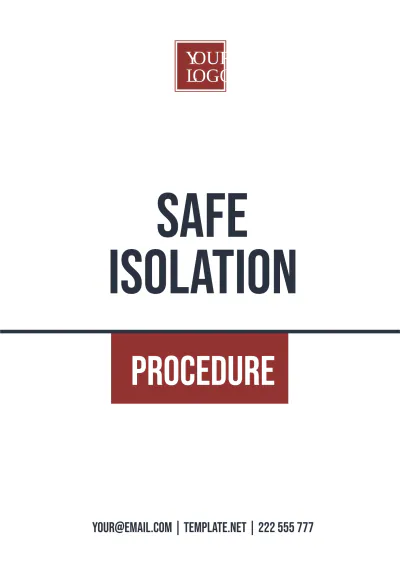 Free Safe Isolation Procedure Template to Edit Online