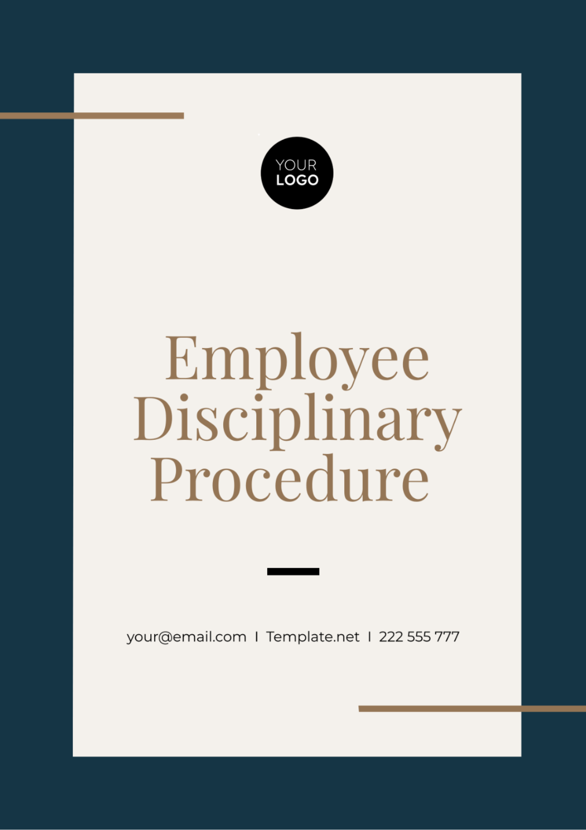 Employee Disciplinary Procedure Template - Edit Online & Download