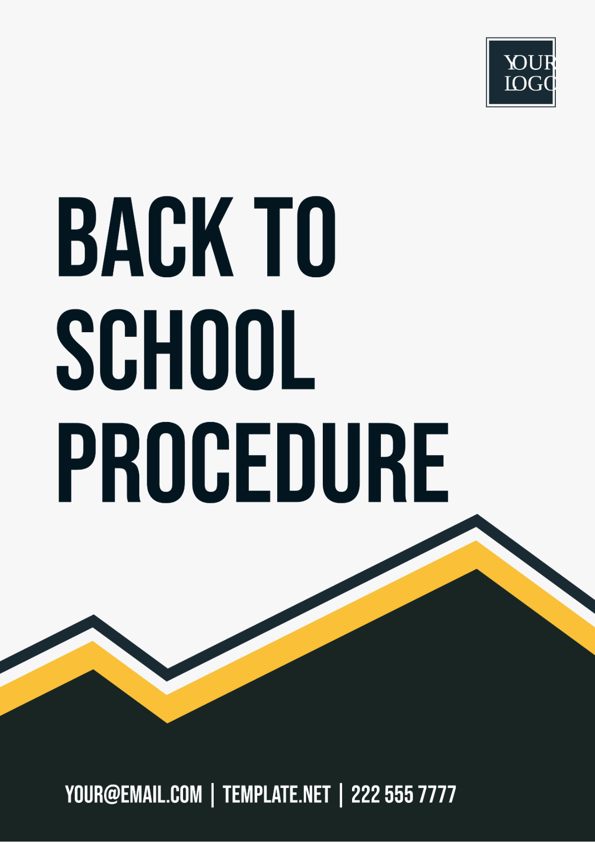 Free Back To School Procedure Template