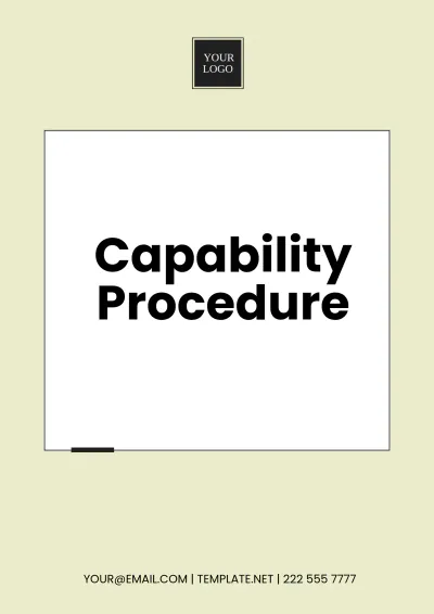 Free Capability Procedure Template to Edit Online