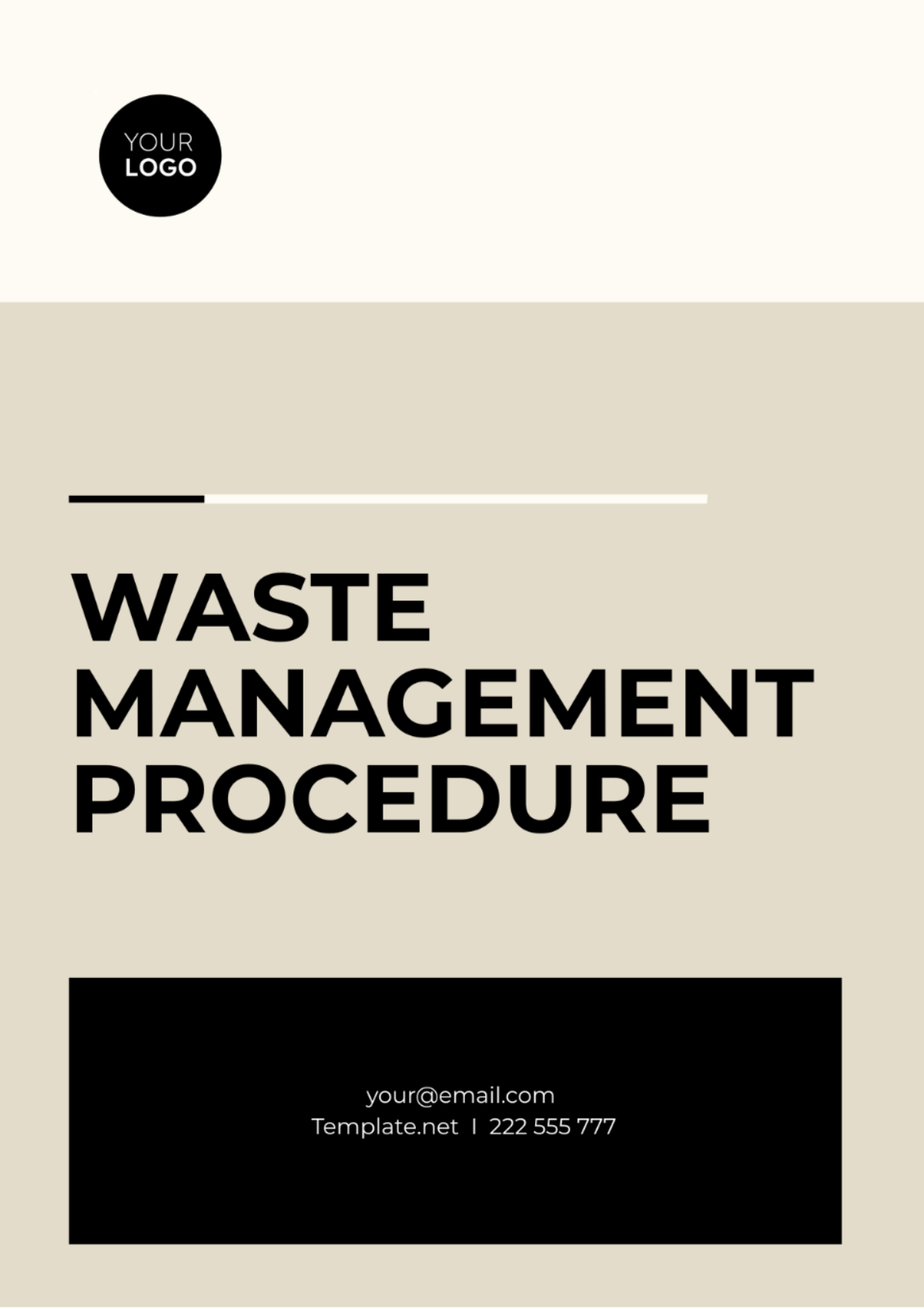 Waste Management Procedure Template