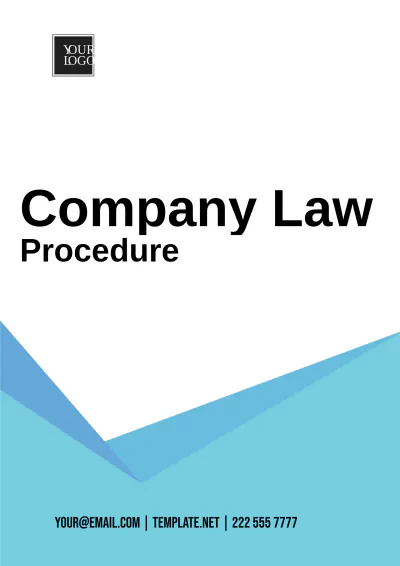 Free Company Law Procedure Template to Edit Online